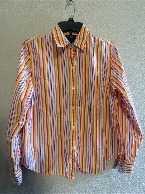 Lauren Ralph Lauren Other - Lauren Ralph Lauren Multistripe Button-Down Shirt - Yellow, Red, Blue